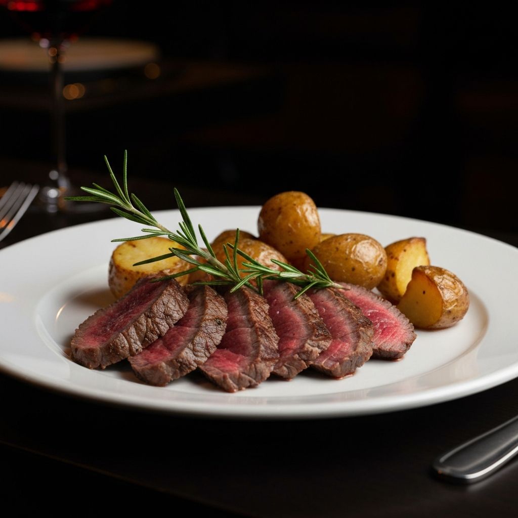 Tagliata di Manzo Tagliata di manzo servita con rucola e grana, proposta di carne al Ristorante del Parco a Treviglio